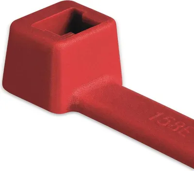 Produktbild von HellermannTyton Standard-Kabelbinder, innenverzahnt (L x B) 210 mm x 4.6 mm T80R-N66-RD-C1 Farbe: Rot 100 St