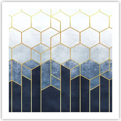 Produktbild von Poster - Poster ohne Rahmen - Abstraktion Figuren Geometrisch - 60x60 cm - Wand Bild - Wanddeko - Wandbilder - Kunstposter - Wandposter - Bilder - Kunstdruck - Wanddekoration - P2XAC60x60-5135