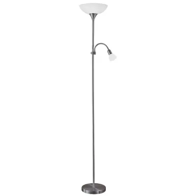 Image de Up 2 Lampadaire à 2 flammes Ø 27,5cm Blanc, nickel-noir