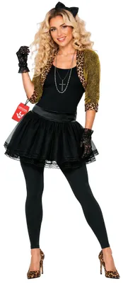 Produktbild von Fun Shack 80er Jahre Outfit Damen, Kostüm 80er Jahre Popstar, Schlagermove Outfit Damen, Halloween Kostum Frauen, Faschingskostüme Frauen, Karneval, XL