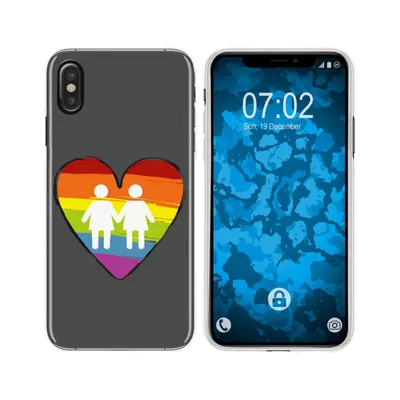 Produktbild von PhoneNatic Case kompatibel mit Apple iPhone Xs Max Silikon-Hülle pride Frauen M4