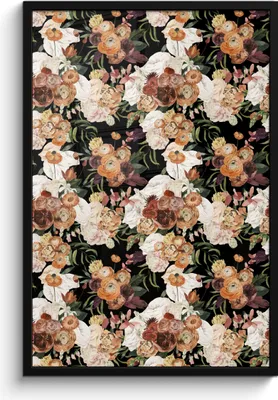 Produktbild von MuchoWow® MuchoWow® Gerahmtes Poster Blumen - Pflanzen - Farbe 60x90 cm - Poster mit zchwarzem Bilderrahmen - Kunst