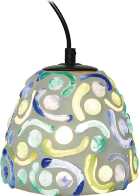 Produktbild von Näve Leuchten Pendelleuchte MOSAIK mit E14 Pendelleuchte MOSAIK mit E14 Pendelleuchten - Mosaik-Pendelleuchte **, Hängelampe aus Glas in bunt, E14-Fassung