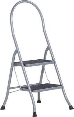 Image de Escabeau pliant Altrex Cromato à 2 marches avec barre de sécurité haute