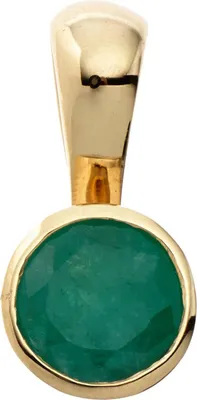 Produktbild von JOBO Anhänger 333 Gold Gelbgold 1 Smaragd grün