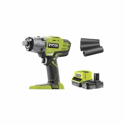 Immagine prodotto di RYOBI - 18V ONE+ Impact Wrench - 3 modes - 1/2 square drive + 2 Ah battery. bag & 1/4'' adapter - R18IW3-120S
