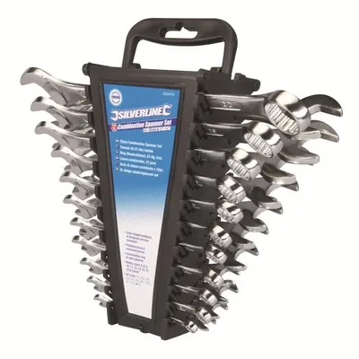Produktbild von Silverline - Mischschlüssel, 22 Stück - 6 - 22 mm und 1/4 - 7/8''