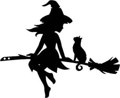 Produktbild von Metallpfahl mit Hexen- und Katzensilhouette, Halloween-Einsatz auf dem Ast, Hof-Kunstdekor, schwarzes Baumstumpfschild für Außenterrasse, Rasen, Hof, Gartendekor