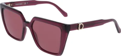Produktbild von Ferragamo SF2058SE Transparent burgundy 54/17/140 Damen Sonnenbrillen