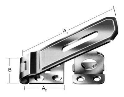 Produktbild von Vormann Überfallen m.Öse verz. 200 x 50 mm, Nr.25200Z