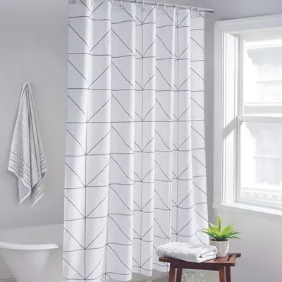 Produktbild von Wasserdichte Duschvorhang mit 12 Ringen - 240x200 cm