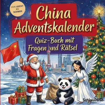 Produktbild von China-Adventskalender: Quiz-Buch mit Fragen und Rätsel