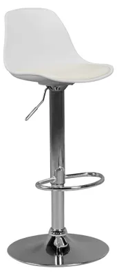 Produktbild von Barhocker >KORSIKA< in Weiß - 40x104x40cm (BxHxT)