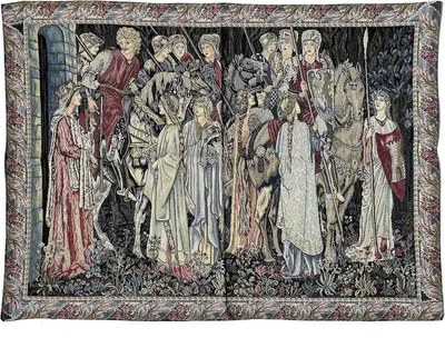 Obrázek produktu pro Středověký nástěnný tapisérie reprodukt 95x70 cm