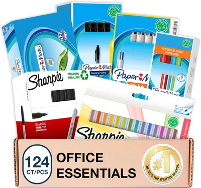 Productafbeelding van Paper Mate set & Sharpie Pennen & markers - Set van 124 - Schrijfartikelen - Balpennen - Markeerstiften