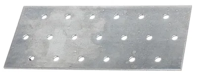 Produktbild von Alberts 50 x Lochplatten 140 x 60 mm – verzinkt, Flachverbinder, Lochblech & Metallplatte