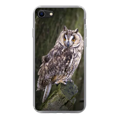 Produktbild von MuchoWow® Handyhülle Schutzhülle Hülle für iPhone SE 2022 Eule - Nahaufnahme - Baum Silikon Softcase Handy Hülle - Schutzhülle