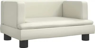 Obrázek produktu pro vidaXL Pelíšek pro psy Cream 60x40x30 cm Imitace kůže