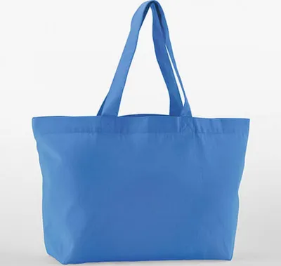 Immagine prodotto di Westford Mill W695 | EarthAware® Organic Twill Shopping Bag - Colore: blu fiordaliso - Dimensioni: 44 x 37 x 16 cm