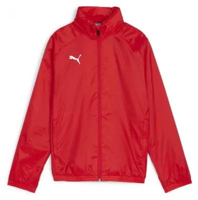 Imagen del producto de Chaqueta para niños Puma Teamgoal, apta para todo tipo de clima, color rojo
