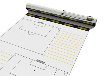 Produktbild von Rolle taktischer Fußballfolien - Halbfeld