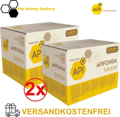 Produktbild von APIFONDA Futterteig Bienen DOPPELPACK 2 x 15 KG Bienenfutter Imkerei Südzucker