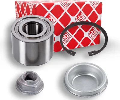 Produktbild von FEBI BILSTEIN Radlagersatz Hinten Links Hinten Rechts passend für PEUGEOT 307 CC (3B) Schrägkugellager 60mm 46609