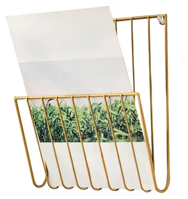 Wand-Organizer für Dokumente, Gold, 1 Stück, Metall