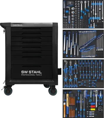 Produktbild von Sw stahl professional tool trolley black 246pcs.