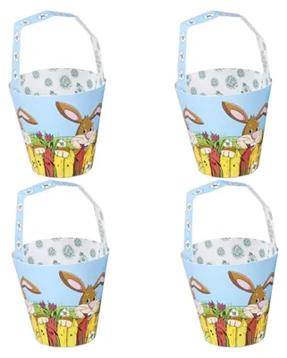 Produktbild von 4x Eimer - Osterhase - Osterdeko zum selber befüllen - Osternester für Ostereier