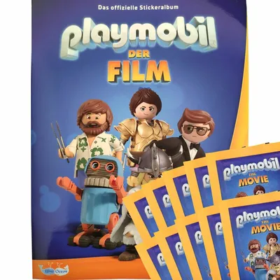 Zdjęcie produktu dla PLAYMOBIL - Film 2019 - Naklejki kolekcjonerskie - 1 album + 10 torebek