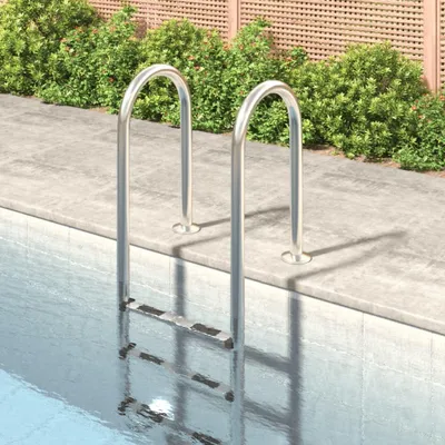 Produktbild von Poolleiter aus Edelstahl 304, 54x38x158 cm | Rutschfeste Trittstufen, korrosionsbeständig, für Pools und Whirlpools