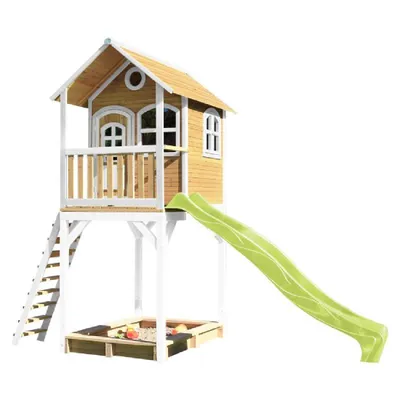 Produktbild von Axi Spielhaus Romy 191 x 420 x 320 cm Holz Natur Hellgrün