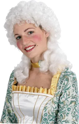 Produktbild von Mottoland Faschingskostüm Rokoko Perücke lang, Größe STD, Farbe original