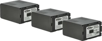Produktbild von vhbw 3x Akku Ersatz für Hitachi DZ-BP28, DZ-BP16 für Kamera (5400 mAh, 7,4 V, Li-Ion)
