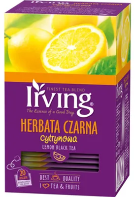 Image de Thé noir au citron et à la citronnelle, 20 sachets