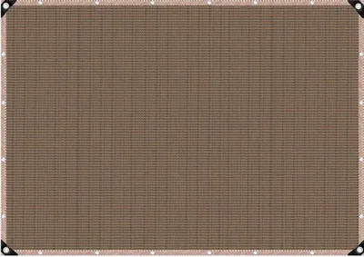 Immagine prodotto di Tenda da sole - Tenda ombreggiante - Protezione UV per esterni - Materiale PE - 3 x 4 m - Per giardino, campeggio, picnic - Marrone