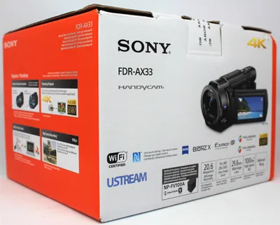 Image de Sony FDR-AX33 Handycam 4K 8,3 mégapixels noir