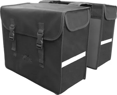 Produktbild von Fahrradtasche Greenlands - Doppelte Fahrradtasche - Canvas - Reflektierend - 46 Liter – Schwarz