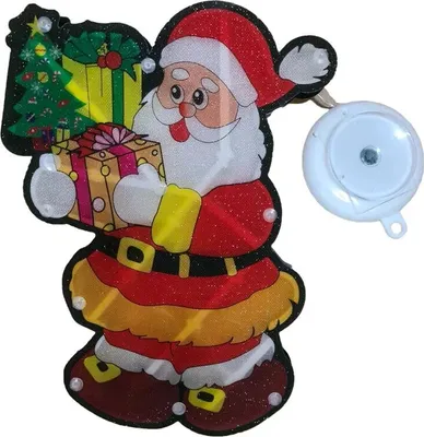 Produktbild von Foxter Leuchtender LED-Weihnachtsmann und Schneemann, 25 cm