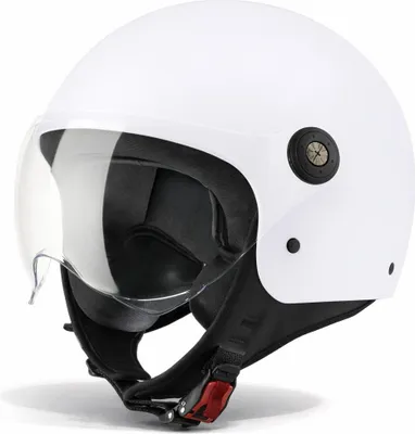 Produktbild von VINZ Duoro Roller Helm Jet Helm Mopedhelm Herren und Damen | in Gr. XS-XXL | Jethelm mit Visier | ECE 22.06  | Motorradhelm | Erhältlich in verschiedenen Farben - Weiß | M (57 - 58 cm)