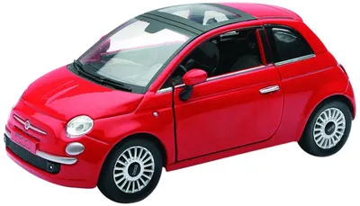 Obrázek produktu pro New Ray 71016 - FIAT 500, měřítko 1:24, tlakově odlévaný model, červená barva