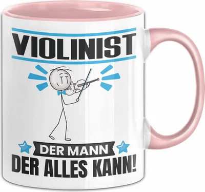 Produktbild von Violinist Tasse Geschenk für Violinist Der Mann Der Alles Kann Geschenkidee zum Geburtstag (Rosa)
