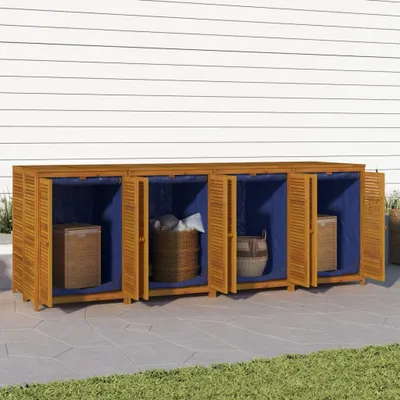 Produktbild von "im Angebot" Gartenbox - Auflagenbox - Holztruhe - 280x87x104 cm Massivholz Akazie - Gartenboxen CC7586