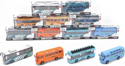 Zdjęcie produktu dla Autobus metalowy w pudełku MIX