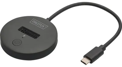 Zdjęcie produktu dla Digitus Stacja dokująca M.2 NVMe/SATA, SSD, SATA III, M.2, 4 TB, USB 3.2 Gen 2 (3.1 Gen 2) Type-C, Czarny