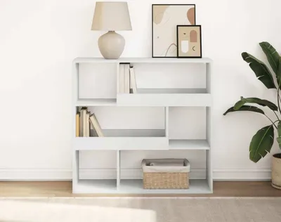 Obrázek produktu pro Maison Exclusive – knihovna/paraván bílá 100x33x94,5 cm