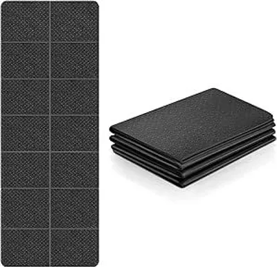 Produktbild von Yogamatte, faltbar, Gymnastikmatte, rutschfest, leicht, TPE, tragbare Fitnessmatte, tragbare Sportmatte für Reisen, Pilates, Yoga, Fitness, Sport, Training