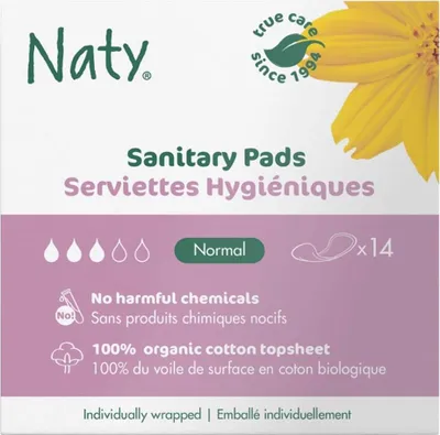 Produktbild von Damen ECO Binden Naty (14 Stück) - normal