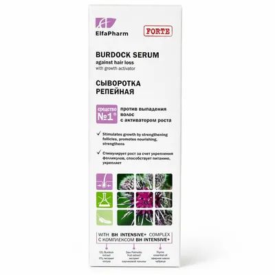 Produktbild von Elfa Pharm Haarserum Intensivpflege mit Klettenextrakt gegen Haarausfall & Wachstumsförderung, 100 ml, KI-generiertes Bild